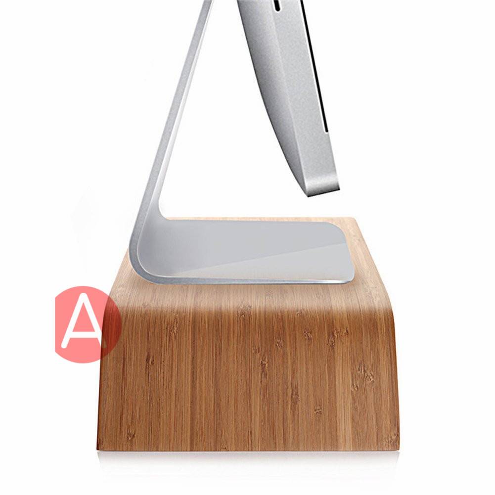 Support universel en bois pour Apple iMac, Macbook, ordinateur portable, moniteur